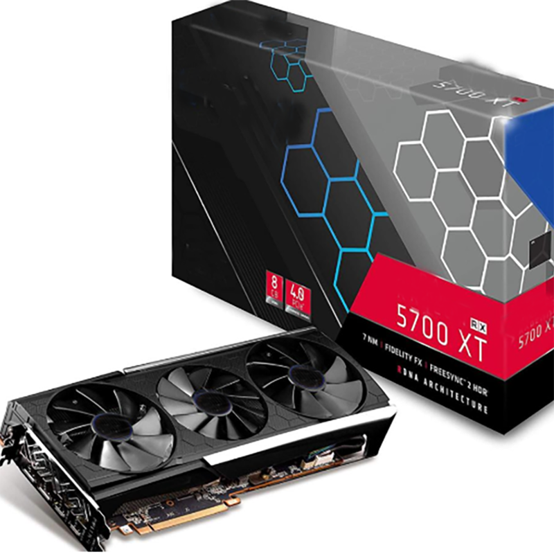 Видеокарты б/у sapphire RX5700 XT NITRO radeon Amd Rx 5500 XT 5700XT 8 ГБ, графические карты rx 5700 xt 8 Гб