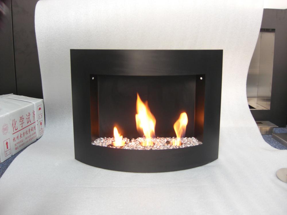 Inno Живой огонь WM03 Крытый нержавеющей стали chiminea настенный камин на этаноле с 3 конфорки