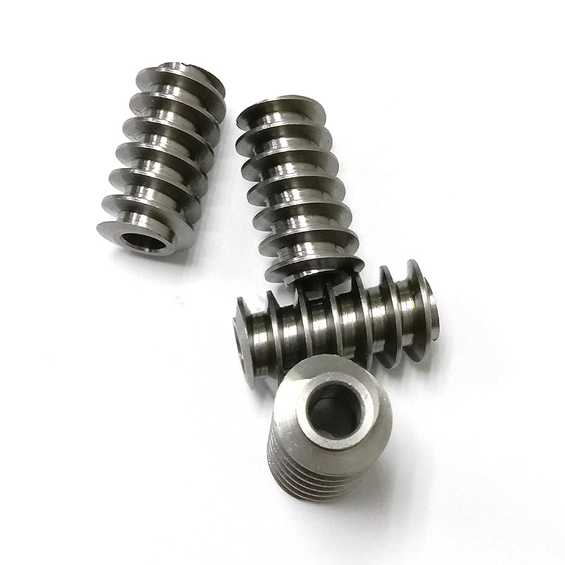 Customized worm of micro reducer Worm of gear reducer Machining small module Precision stainless steel worm
