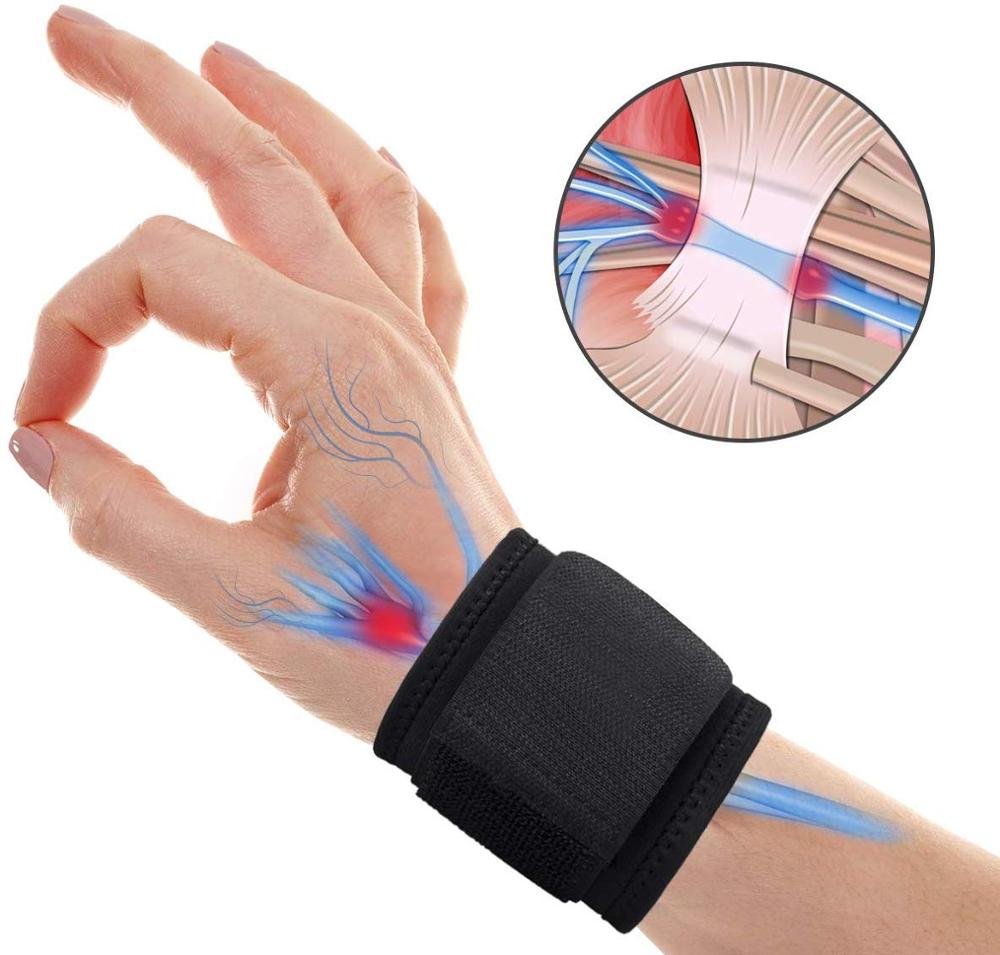 Унисекс Регулируемая компрессионная поддержка запястья запястье Brace Carpal Tunnel для запястья боли
