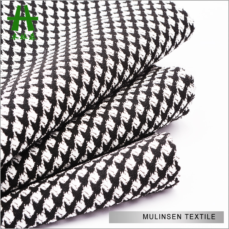 Mulinsen, текстиль, горячие продажи крашенная в пряже жаккардовые стрейч T/R/N Bengaline Ткань