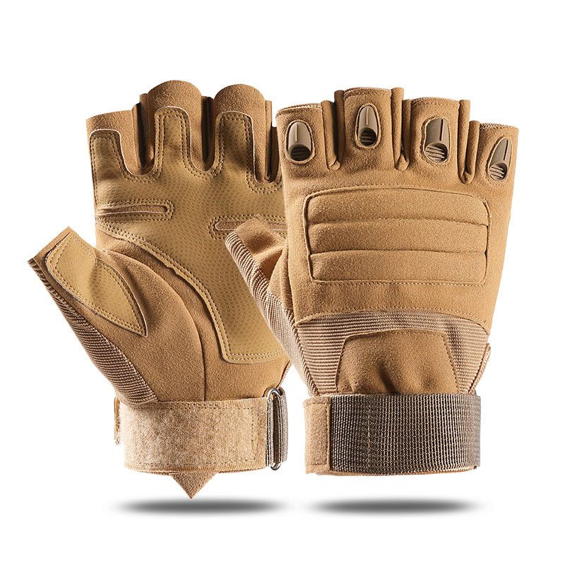 Outdoor Tactical Gloves Half Finger Military Shooting Hunting Fitness Fingerless Gloves