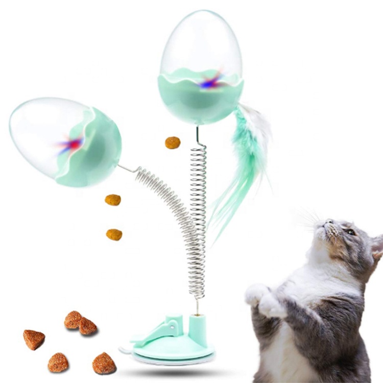 Игрушка для кошек кошачья мята стакан утечки Кошка Интерактивная игрушка присоски головоломка перо забавная игрушка для кошки