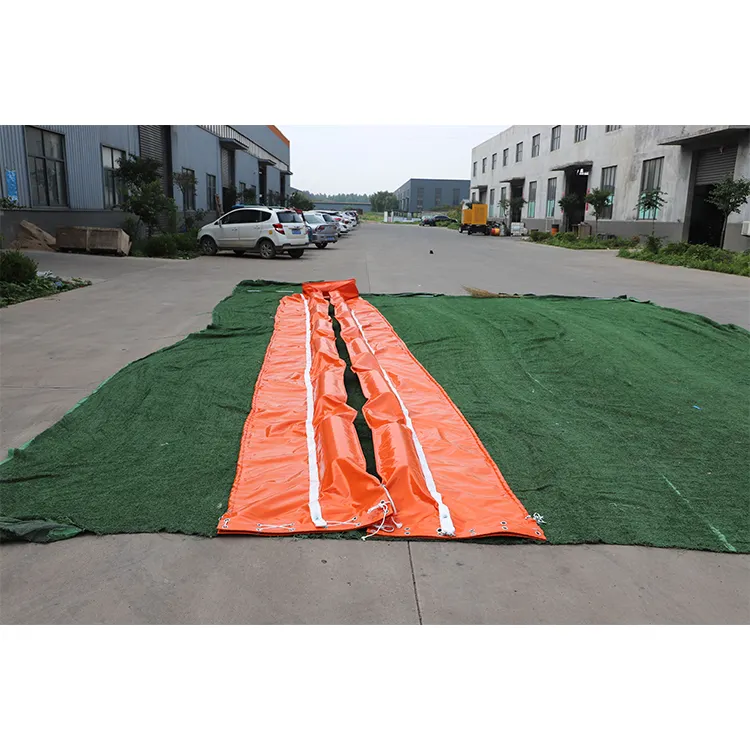 2022 custom design new Eco friendly inflatable pvc floating oil containment boom