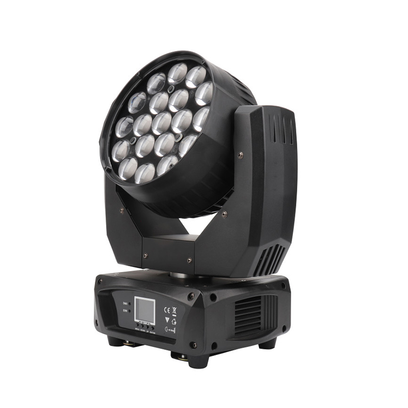 100% Диммируемый RGBW 4 в 1 светодиодный 19 шт. 15 Вт Вращающаяся головка Zoom Wash Light