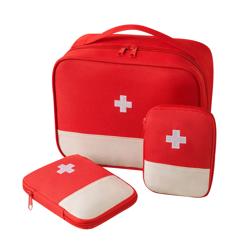 Emergency Convenient Medical Kit Bag Oxford Cloth Hanging Portable Medicine Storage Bag Outdoor Travel First Aid Bag