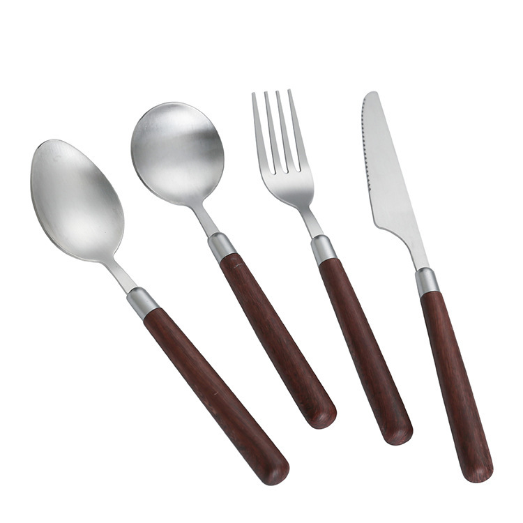 Stainless steel tableware high appearance level Western steak knife fork spoon Domestic Western pasta dessert spoon