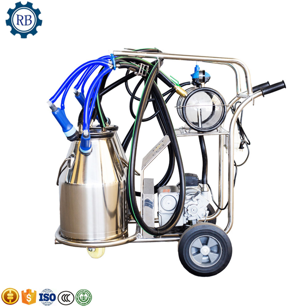 Widely Used vacuum pump milker machine Dairy Farm Used Milking Machine Mobile Cow Milking Machine