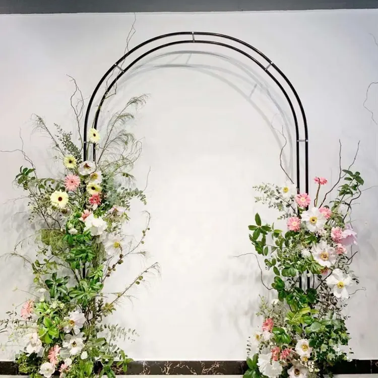 Free Shipping Best Sale White Metal Arch Wedding Garden Climbing Plants Bridal Party Decoration backdropp