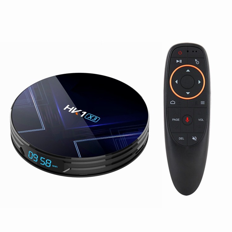 Голос ТВ коробка 8 к разрешение HK1 X3 Media Player 4 ГБ/32 ГБ 1000 м LAN мощный чип Amlogic S905X3 игры коробка поддержка OEM и ODM