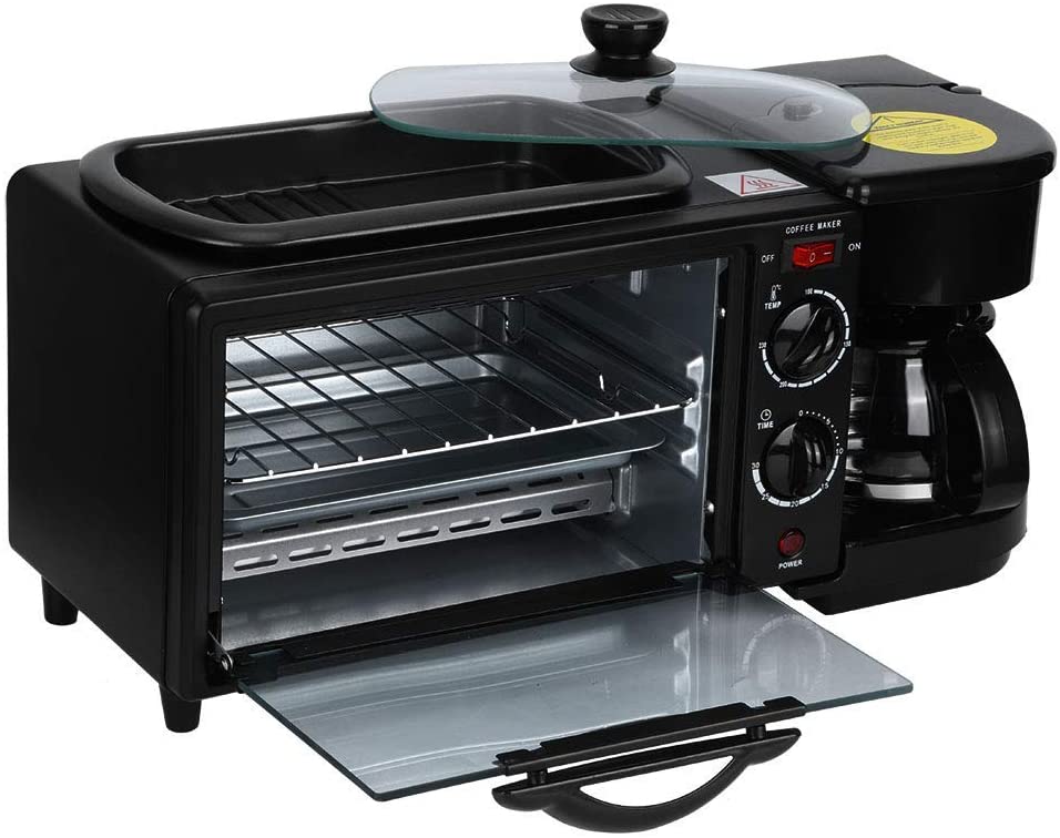 Factory Wholesale Multifunctional Breakfast Machine Oven Toaster Coffee Maker 3 in 1 Breakfast Make