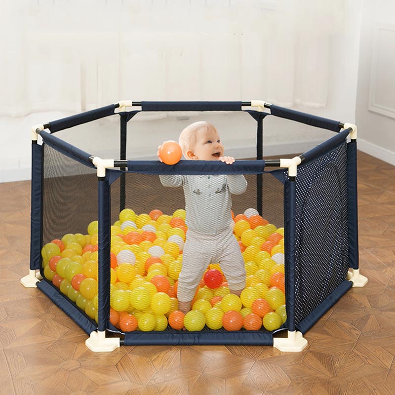 Children play folding classic playpen hexagon baby with door gate