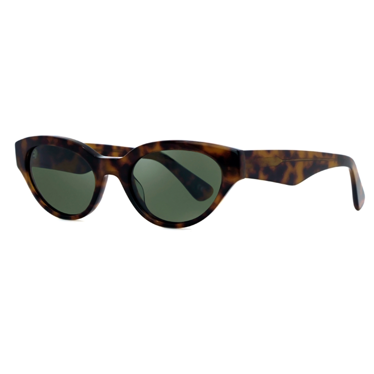 Tortoiseshell Acetate Cat Eye Women Polarized Sunglasses Vintage Style Sunglasses