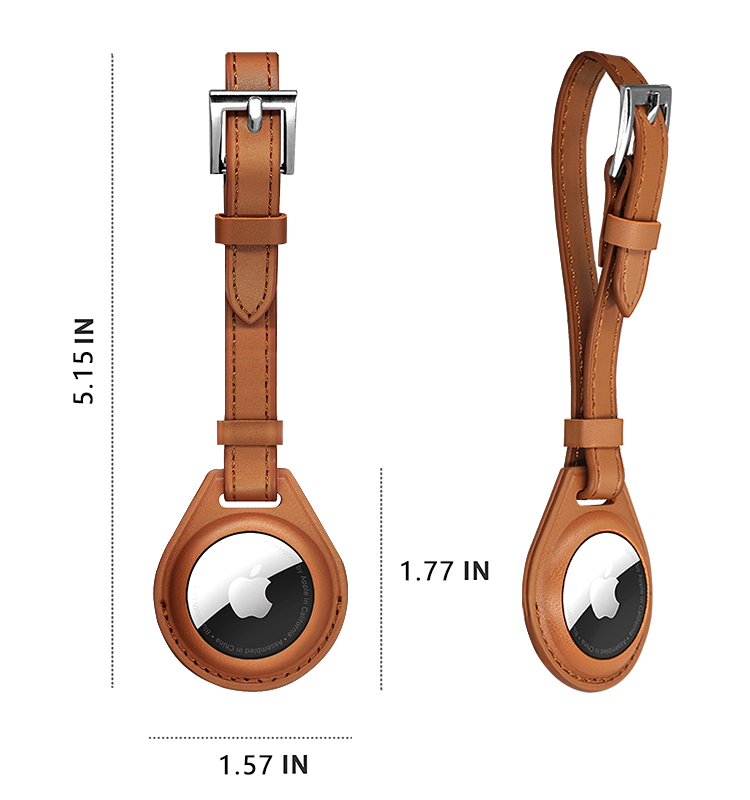In Stock soon! Premium Quality AirTag Case with PU Leather KeyChain, Protective Case for AirTags hermmes, Leather AirTag Case