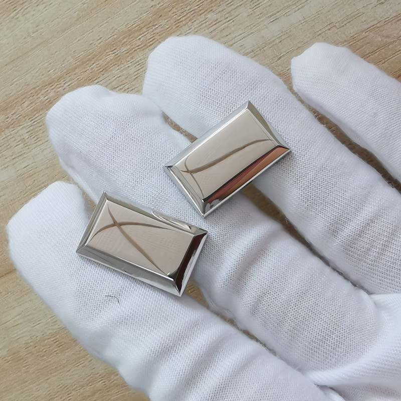 Luxury Personalized High Polish Stainless Steel Cuff Links for Shirts Wedding Mens Jewelry
