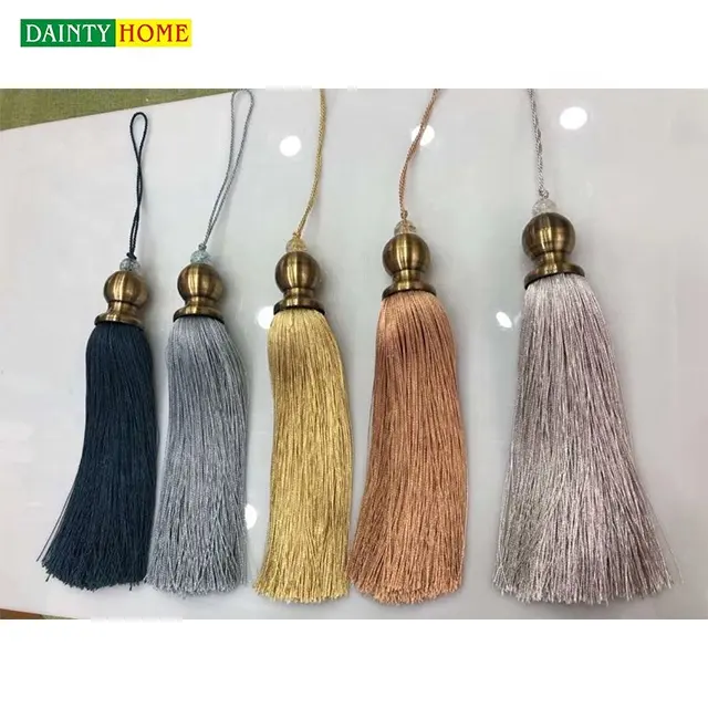 High quality 2021 new product metal bead type small tassel for curtain accessories
