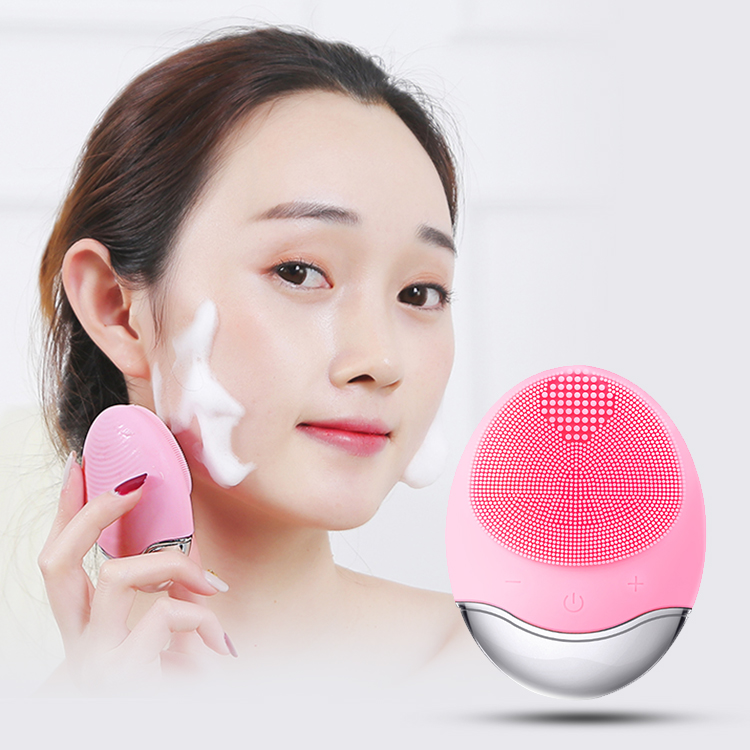 Customized Mini Electric Silicone Facial Cleansing Brush Face Brush Cleanser