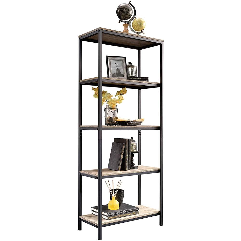 ISTUDY venue Tall Bookcase modern bookshelf vintage bookshelf dark oak vintage shelves