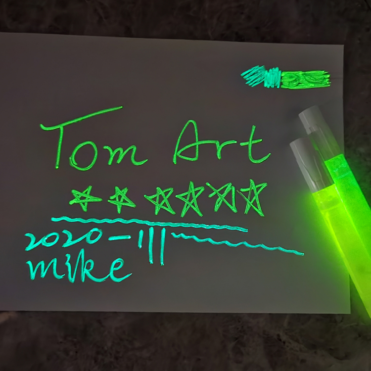 customized logo 5 6 pcs fluorescent pastel pen and highlighter marker with glow pen combo