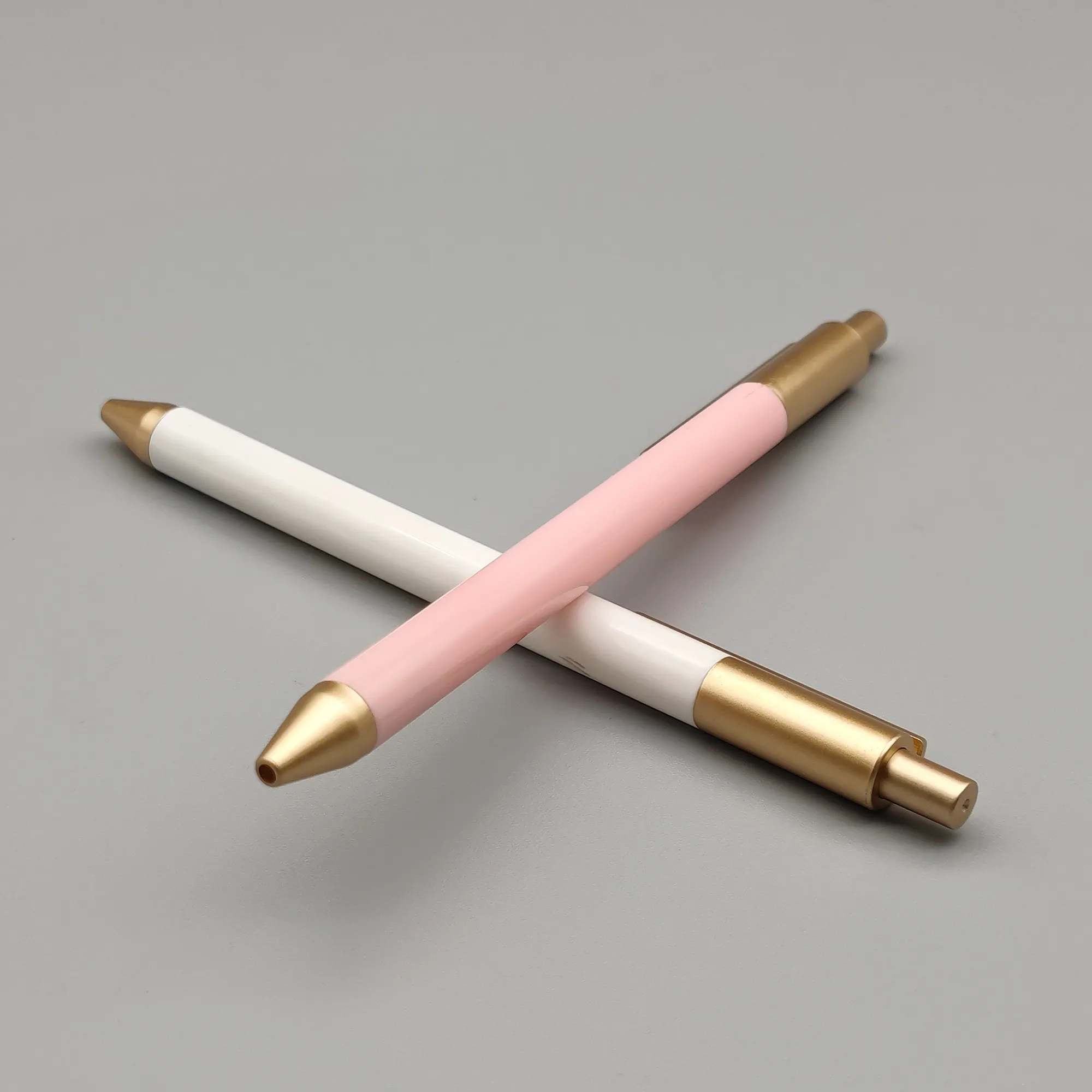 Golden Pressing Ball Pen Advanced Custom Gift Ballpoint Pen Advertising Press Pen