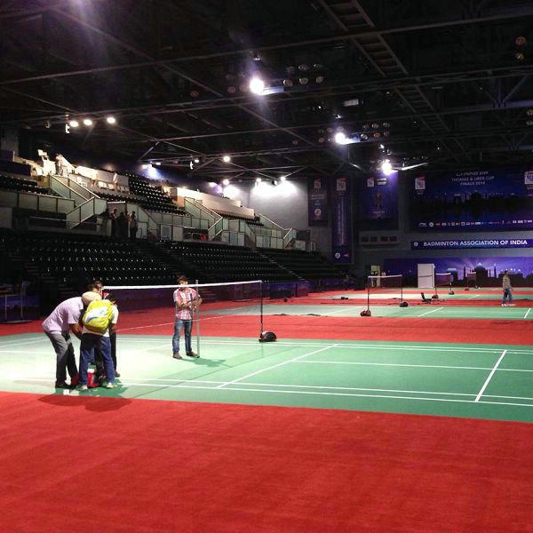 Badminton court mat / PVC sports mat indoor sports court used