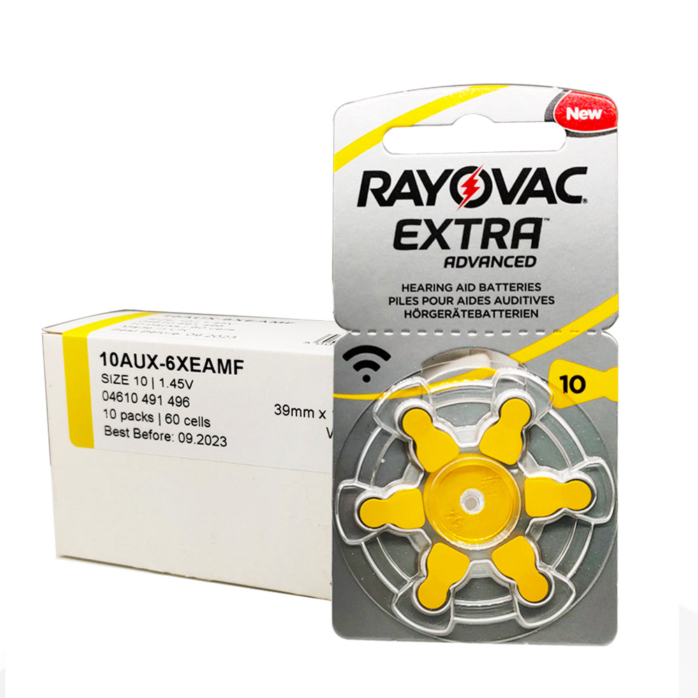 Батарейки для слухового аппарата RAYOVAC EXTRA A10