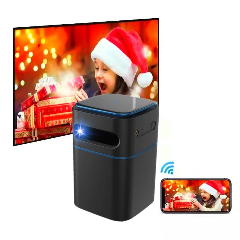 Наружный смарт-видеопроектор Android 4k WiFI Full HD домашний кинотеатр Беспроводной 1080P светодиодный карманный маленький портативный DLP мини-проектор