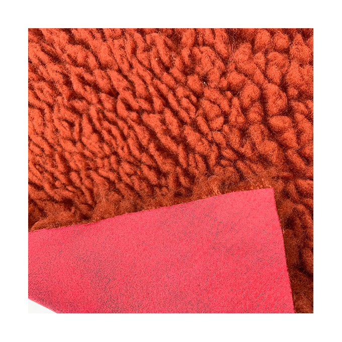 Wholesale faux teddy fur fabric Curly boned fabrics