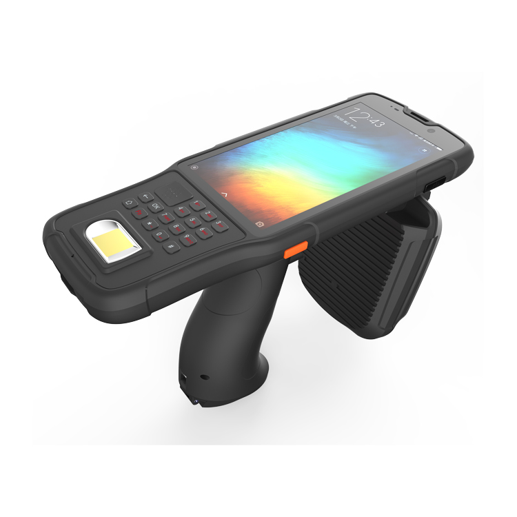 5.0inch Screen 4G LTE Wireless Android Handheld UHF RFID Reader 2D QR Code Barcode Scanner Fingerprint Reader for Authentication