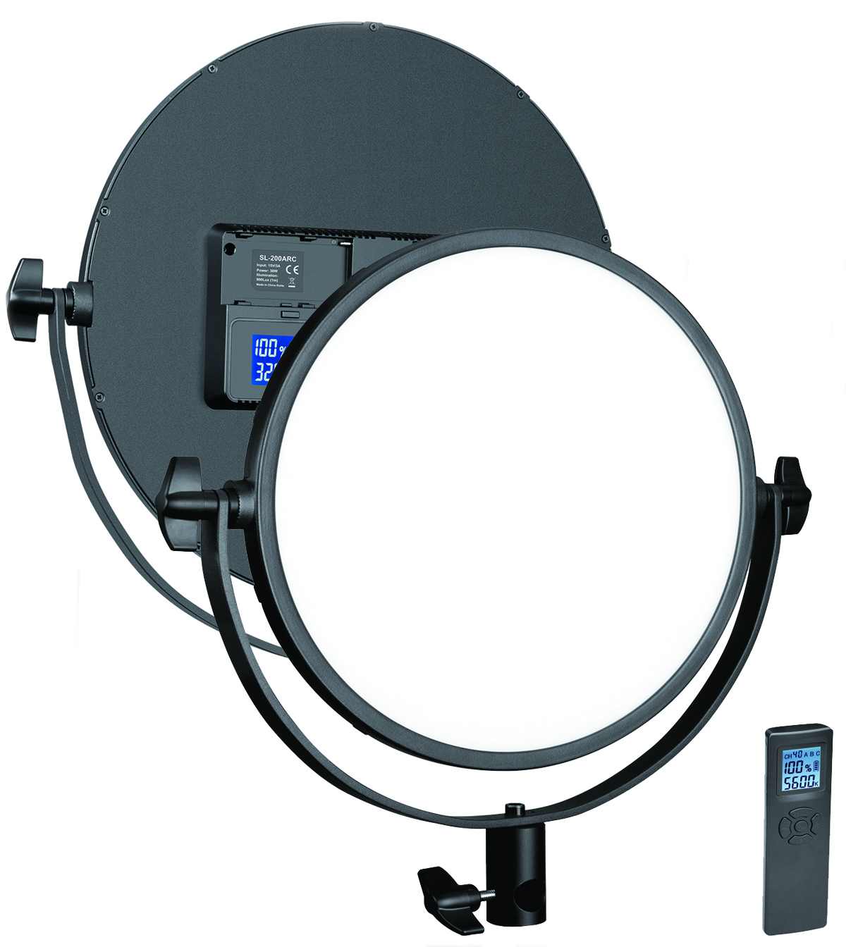 30 Вт SL-200ARC NiceFoto мягкий круглый светодиодный видео свет для осветительных приборов фотостудии двухцветной 3200-6500K