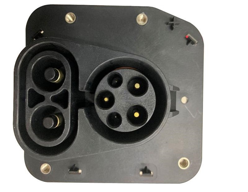 150A 600V DC MAX/63A 415V MAX CCS1 Combo1 SAEJ1772 DC EVSE Charging Socket Workersbee Brand Coupler of Ev Charging DC Socket