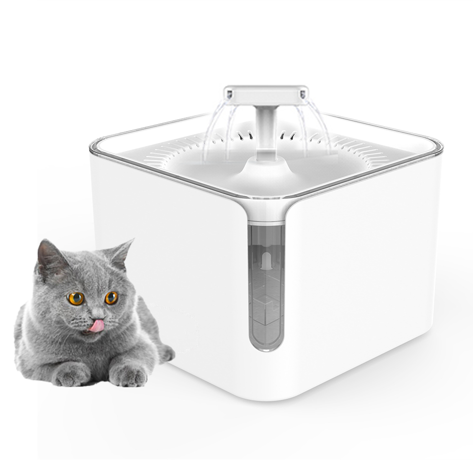 2021 Newest Automatic Smart Pet Water Dispenser Drinking Fountain Led Cat Water Fountain