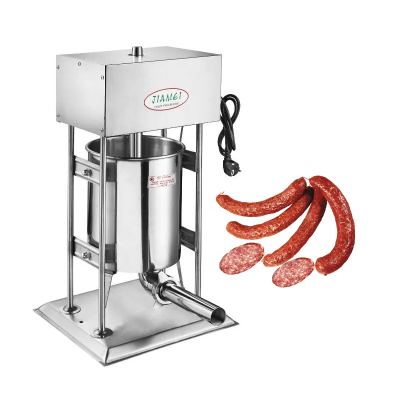 Automatic 10L 12L 15L Electric Sausage Stuffer Filler Vertical Stainless Steel Production Machine for Hot Dog Bratwurst