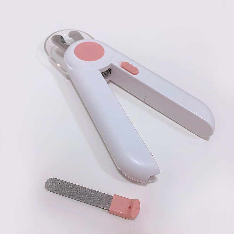 Cat Nail Clipper and Polishers Dog Nail Clipper Pet Nail Clippers LED Light Anti Blood Level Manicure Products