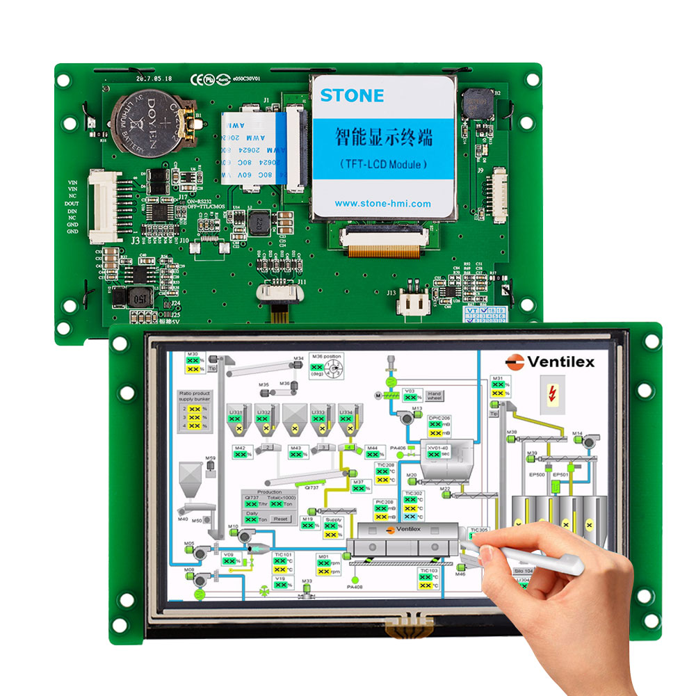 5 дюймов tft lcd графический дисплей для умного дома автоматизации