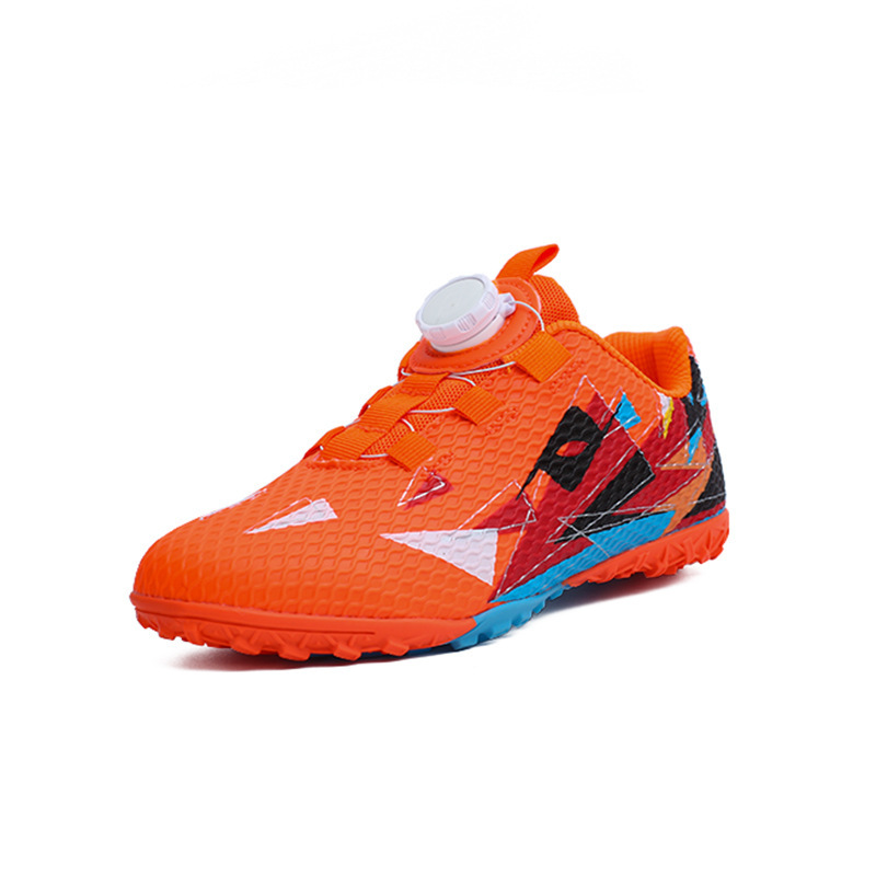 Football shoes for children's with strong turf grip outdoor football shoes No laces required for actual combat soccer shoes