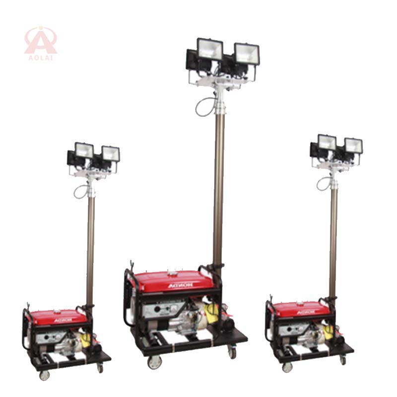 Used in construction sites portable solar light towers