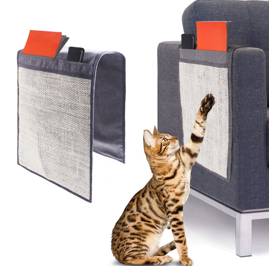 Natural Sisal Cat Scratcher, Anti Slip Cat Scratcher Pad to protect sofa