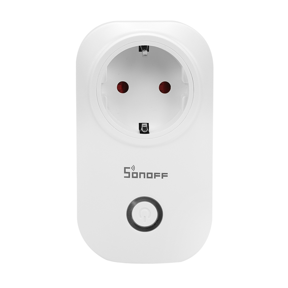 Интеллектуальный выключатель света SONOFF S20 Wi-Fi беспроводной пульт дистанционного управления Разъем EU Plug работает с Amazon Alexa и Google Home/Nest/домашний S1724
