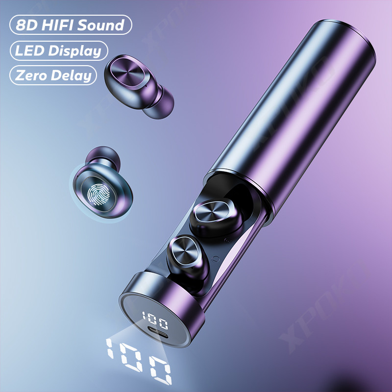 Оптом B9 Tws модные беспроводные наушники 5,0 8d Hifi спортивные наушники с микрофоном