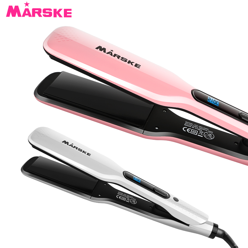 Оптовая продажа, многофункциональные щипцы для завивки волос Marske 5299, профессиональный выпрямитель для волос со светодиодным дисплеем