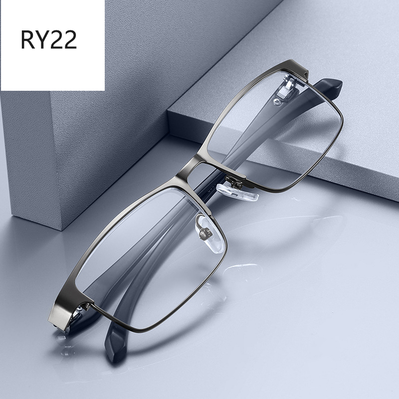 Недорогие Металлические очки для чтения RY22/очки для близорукости с синим светом/очки для дальнозоркости