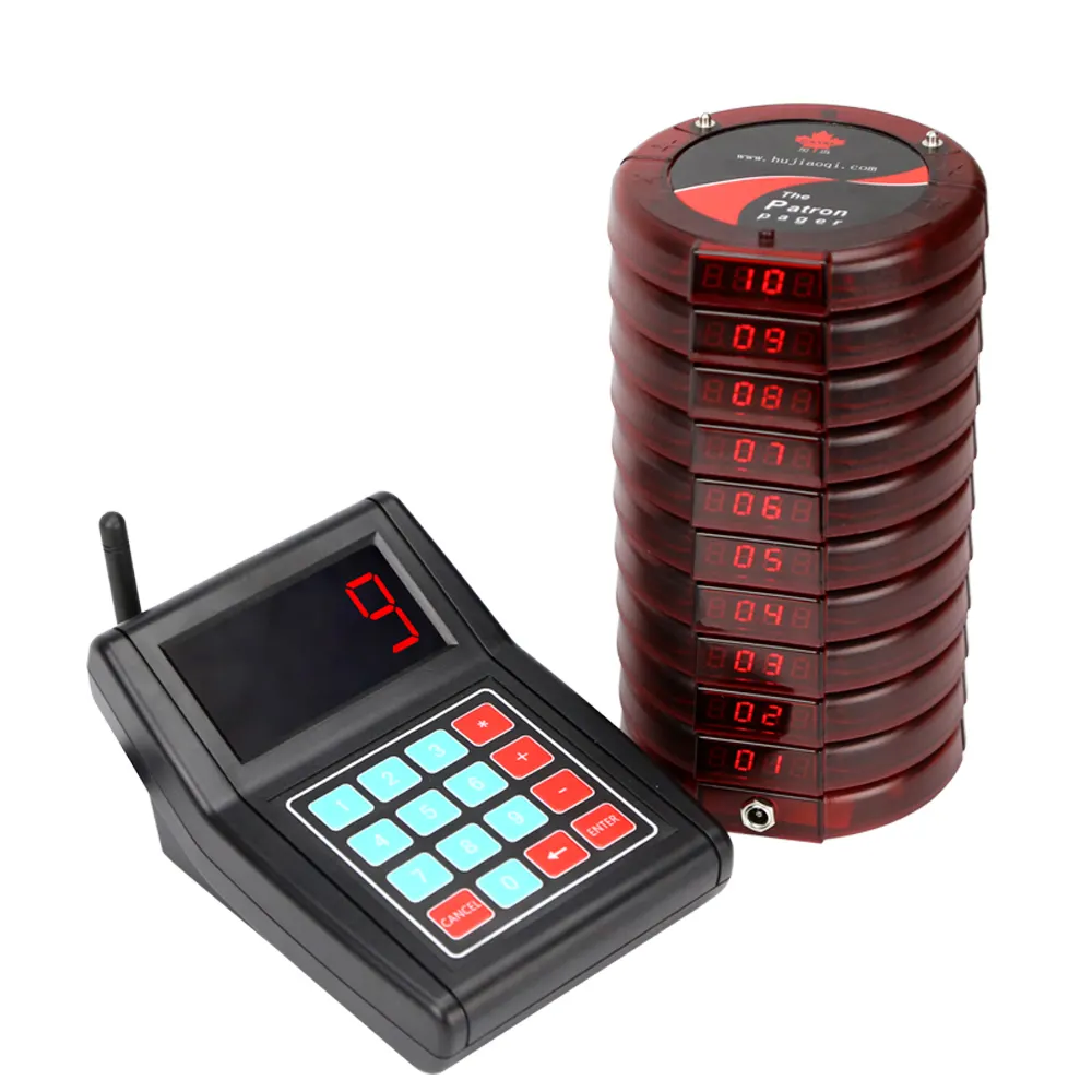 waterproof wireless restaurant guest coaster pager calling system