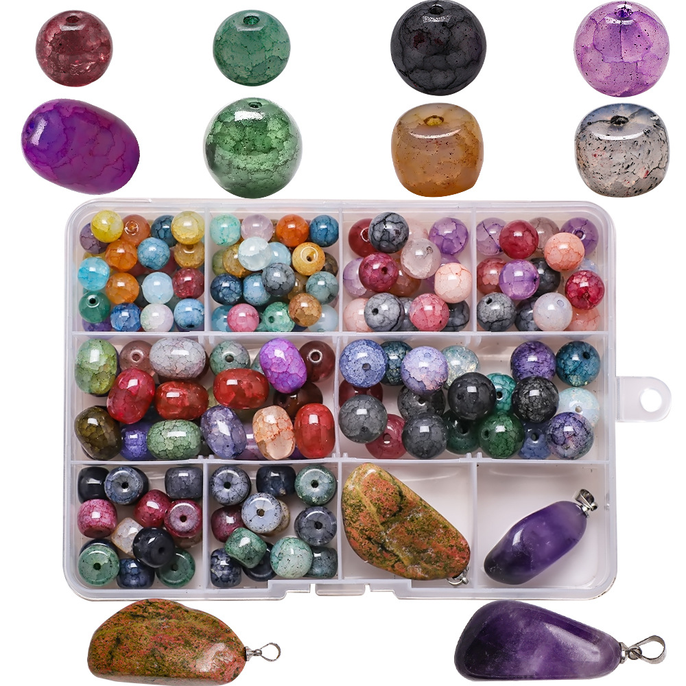 New DIY Jewelry Necklace Bracelet Material Loose Beads with Box Jewelry Making Kit Beads for Bracelets