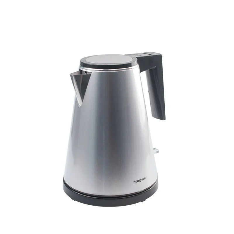 Honeyson hotel silver 304 stainless steel cordless water electric kettle