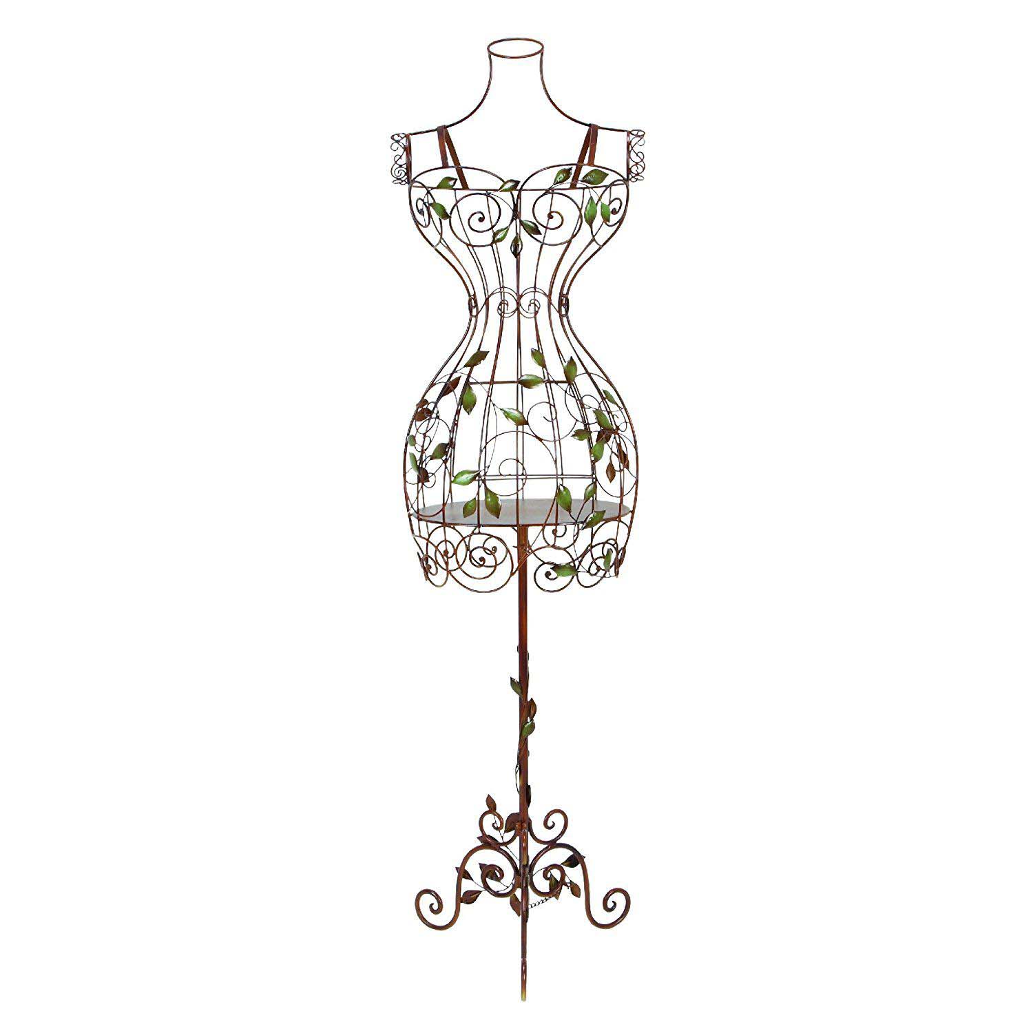 Luxury Model Design Home Decor Europe Style Wrought Iron Jewelry Display Hanger Wire Mannequin Metal
