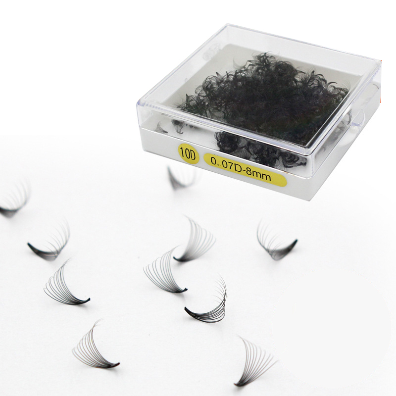 High Quality Professional Various 0.07 D Curl And Length bulk volume premade loose fans 10D lashes eyelash extension