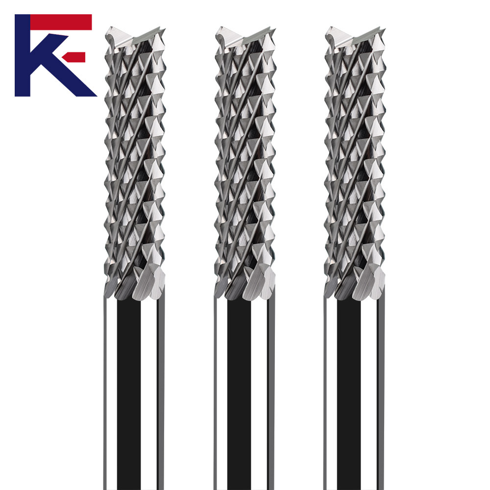 KF Carbide Corn Milling Cutter For PCB Corn End Mill With Coating Cnc Machine Tungsten Steel Tool