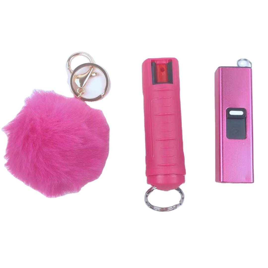 Hot Sale Colorful 20ml Pepper Spray Folding Personal Security Products Keychain Self Defense Products Suit