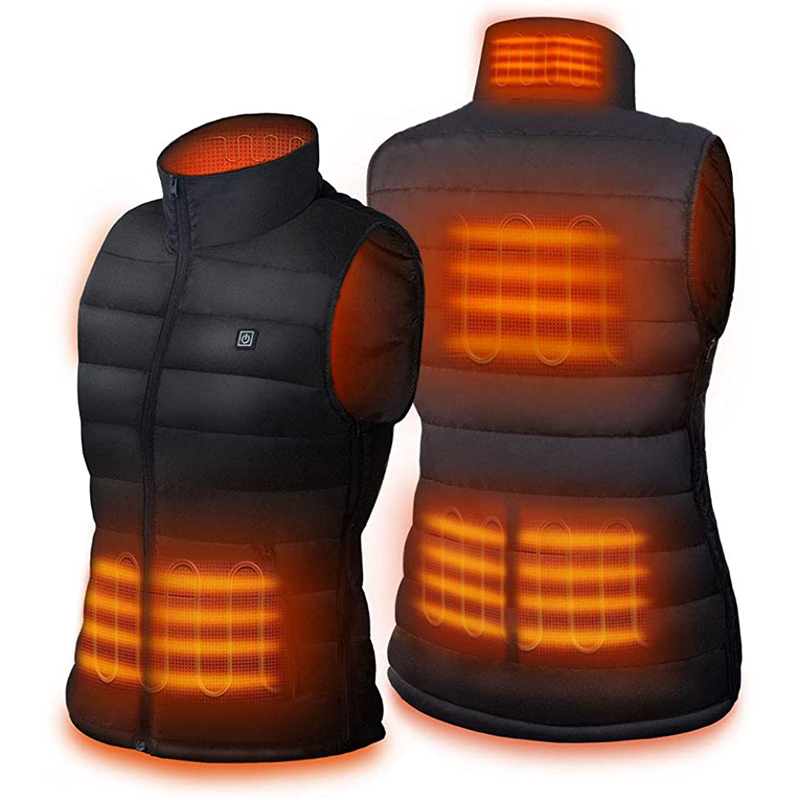 Unisex Clothing USB Jacket Heating Zones Hiking Winter Heated Vest